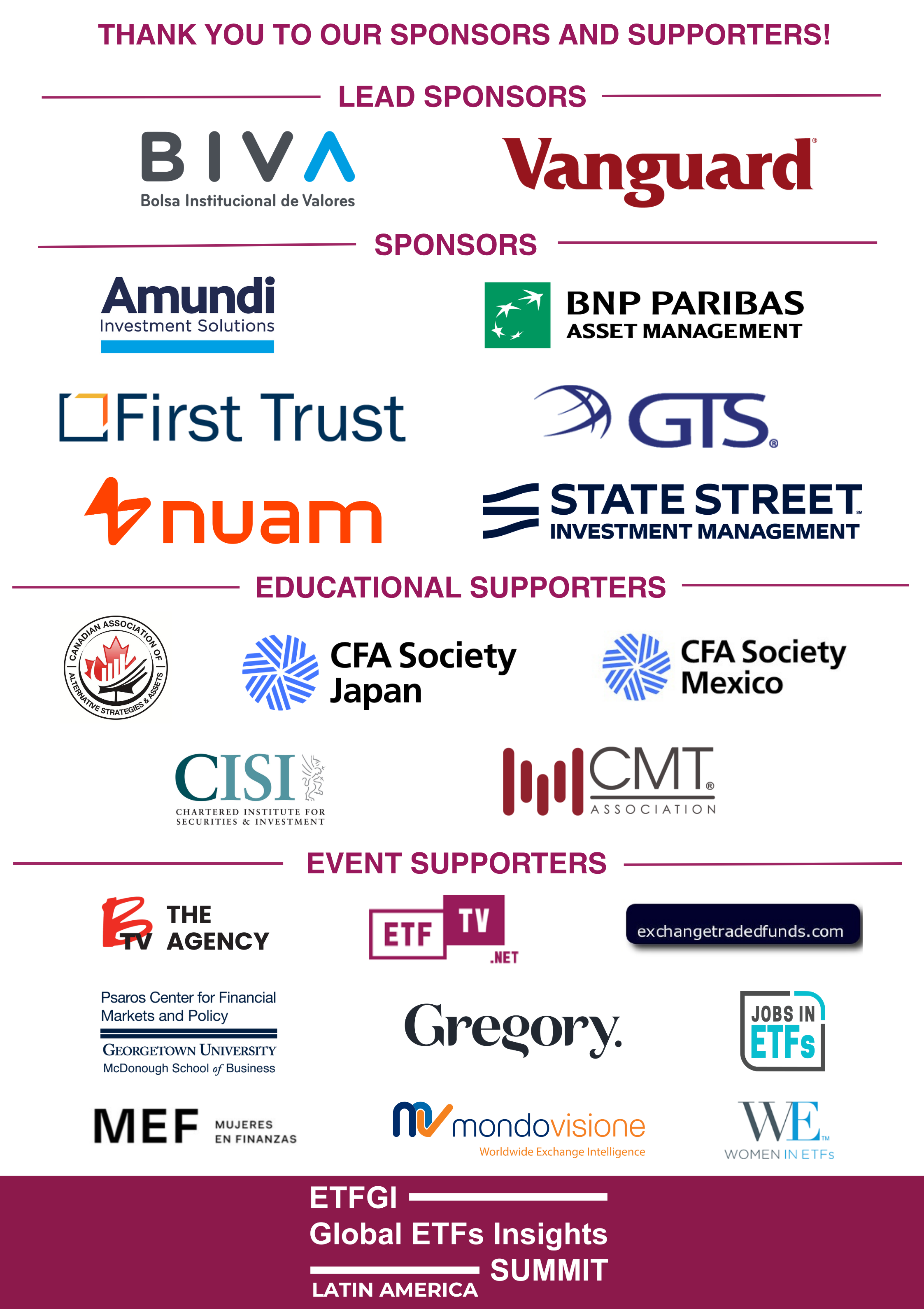 7th Annual ETFGI Global ETFs Insights Summit - Latin America, May 20th ...