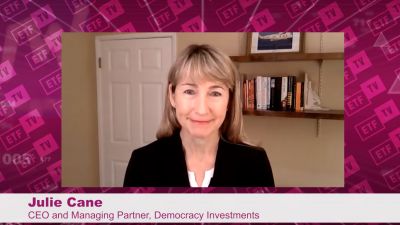ETF TV, Julie Cane, Democracy Investments discusses her journey from
